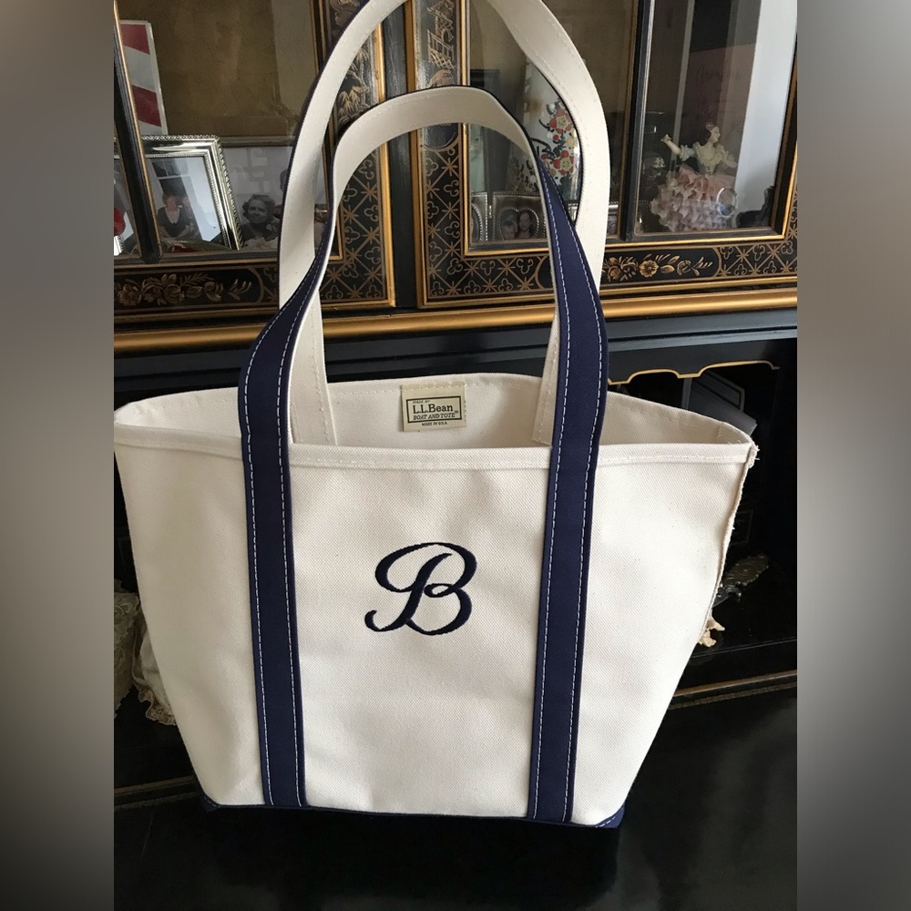 LLBEAN tote bag with monogram B